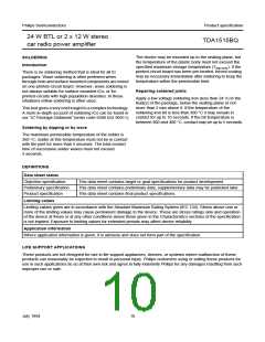 浏览型号TDA1515的Datasheet PDF文件第10页