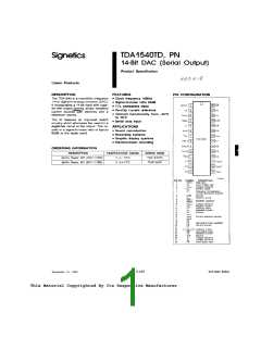 浏览型号TDA1540的Datasheet PDF文件第1页