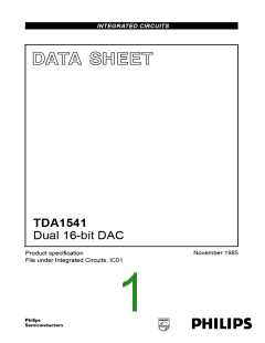 浏览型号TDA1541的Datasheet PDF文件第1页
