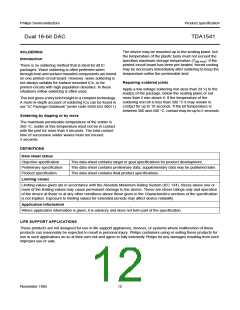 浏览型号TDA1541的Datasheet PDF文件第12页