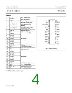浏览型号TDA1541的Datasheet PDF文件第4页