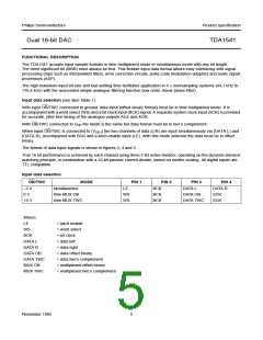 浏览型号TDA1541的Datasheet PDF文件第5页