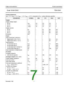 浏览型号TDA1541的Datasheet PDF文件第7页