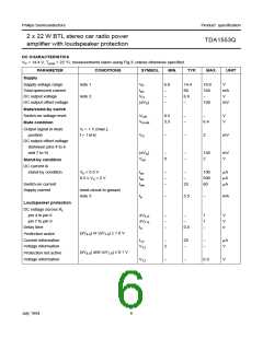 浏览型号TDA1553Q的Datasheet PDF文件第6页