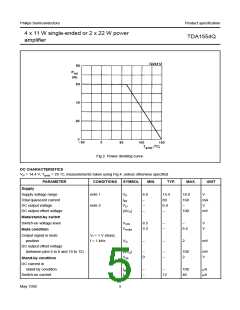 浏览型号TDA1554Q的Datasheet PDF文件第5页