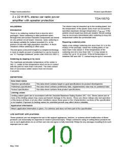 浏览型号TDA1557Q的Datasheet PDF文件第10页