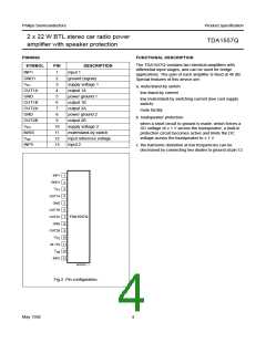 浏览型号TDA1557Q的Datasheet PDF文件第4页