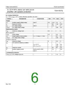 浏览型号TDA1557Q的Datasheet PDF文件第6页