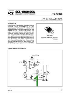 浏览型号TDA2006的Datasheet PDF文件第1页