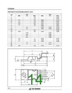 浏览型号TDA2030A的Datasheet PDF文件第14页