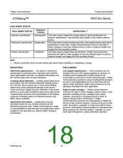 浏览型号TEA1523的Datasheet PDF文件第18页