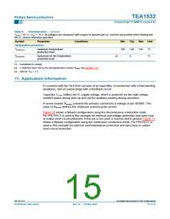 浏览型号TEA1532的Datasheet PDF文件第15页