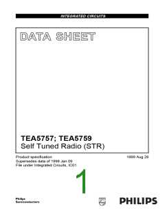 浏览型号TEA5757的Datasheet PDF文件第1页