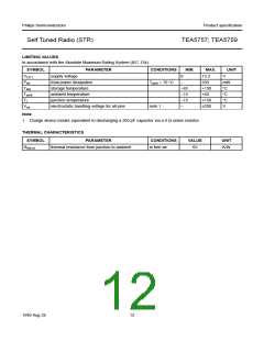 浏览型号TEA5757的Datasheet PDF文件第12页
