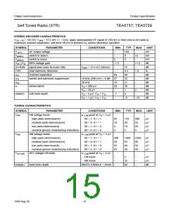 浏览型号TEA5757的Datasheet PDF文件第15页