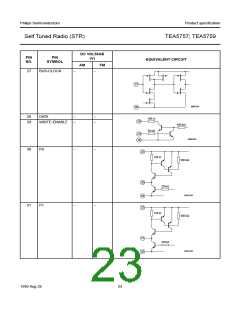 浏览型号TEA5757的Datasheet PDF文件第23页
