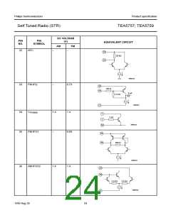 浏览型号TEA5757的Datasheet PDF文件第24页