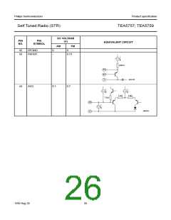 浏览型号TEA5757的Datasheet PDF文件第26页