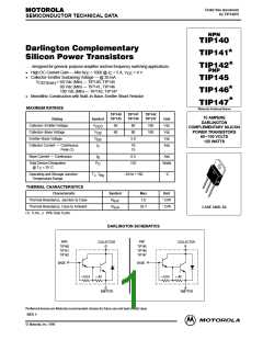 浏览型号TIP142的Datasheet PDF文件第1页