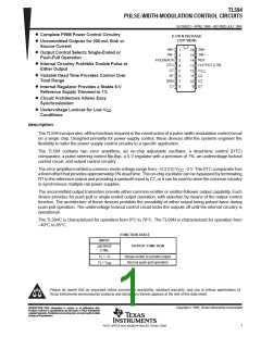 浏览型号TL594CN的Datasheet PDF文件第1页