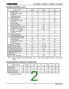 浏览型号TLP3022的Datasheet PDF文件第2页