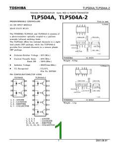 浏览型号TLP504A-2的Datasheet PDF文件第1页