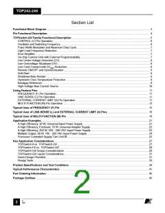 浏览型号TOP243Y的Datasheet PDF文件第2页