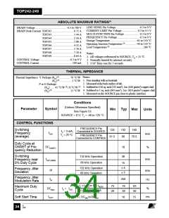 浏览型号TOP243Y的Datasheet PDF文件第34页