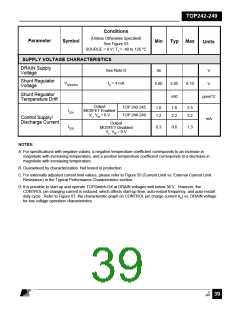浏览型号TOP243Y的Datasheet PDF文件第39页