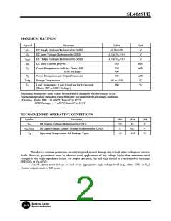 浏览型号SL4069UBD的Datasheet PDF文件第2页