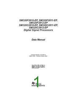 浏览型号SM320F2812PGFMEP的Datasheet PDF文件第1页