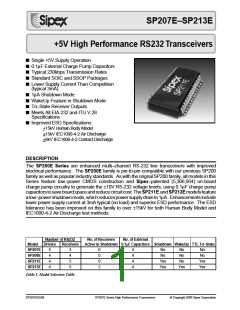 浏览型号SP213ECA的Datasheet PDF文件第1页