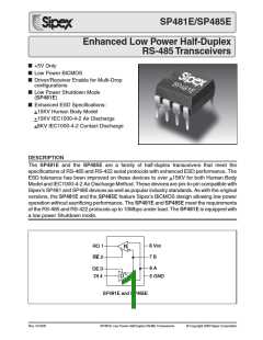 浏览型号SP485EEN的Datasheet PDF文件第1页