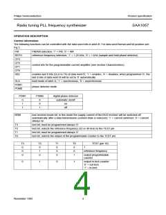 浏览型号SAA1057的Datasheet PDF文件第4页