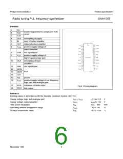 浏览型号SAA1057的Datasheet PDF文件第6页