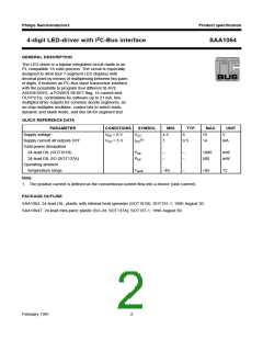 浏览型号SAA1064T的Datasheet PDF文件第2页