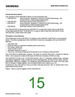 浏览型号SAB80C535-N的Datasheet PDF文件第15页