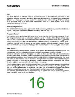 浏览型号SAB80C535-N的Datasheet PDF文件第16页