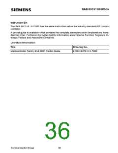 浏览型号SAB80C535-N的Datasheet PDF文件第36页