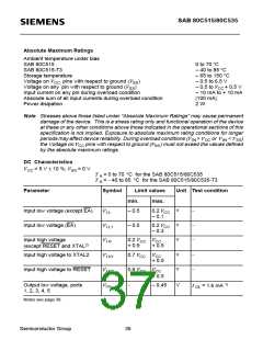 浏览型号SAB80C535-N的Datasheet PDF文件第37页