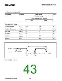 浏览型号SAB80C535-N的Datasheet PDF文件第43页