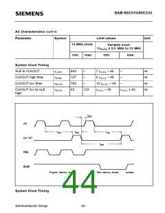 浏览型号SAB80C535-N的Datasheet PDF文件第44页