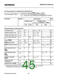 浏览型号SAB80C535-N的Datasheet PDF文件第45页