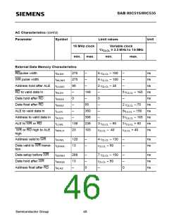 浏览型号SAB80C535-N的Datasheet PDF文件第46页