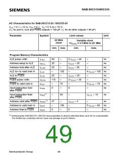 浏览型号SAB80C535-N的Datasheet PDF文件第49页