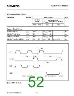 浏览型号SAB80C535-N的Datasheet PDF文件第52页