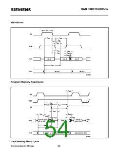 浏览型号SAB80C535-N的Datasheet PDF文件第54页
