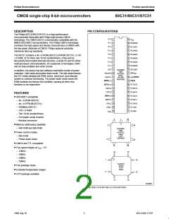 浏览型号SC87C51CCN40的Datasheet PDF文件第2页