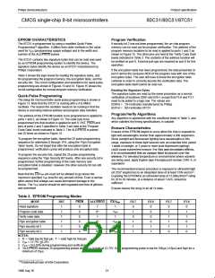 浏览型号SC87C51CCN40的Datasheet PDF文件第21页