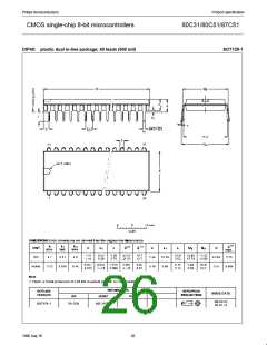 浏览型号SC87C51CCN40的Datasheet PDF文件第26页